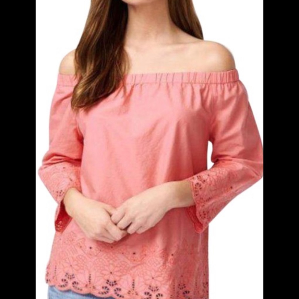 Tommy Hilfiger cotton embroidered blouse